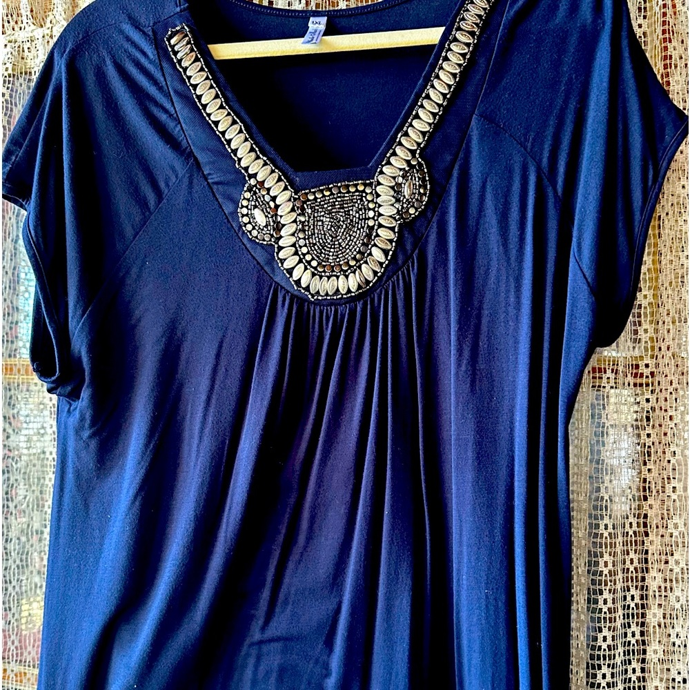 White Mark detailed blouse
